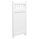 Full privacy PVC gate with Slat top, 1000MM WIDE 1800MM HIGH, 7 year Warranty